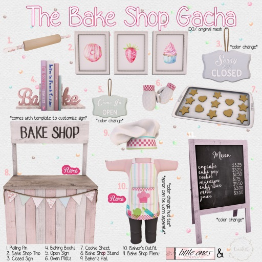 .trinket. & LOC: Bake Shop - Baking Books