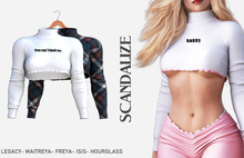 SCANDALIZE. Olanha Top. White