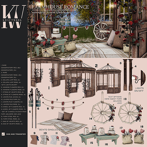 KraftWork Farmhouse Romance FULL SET COPY/NO TRANSFER