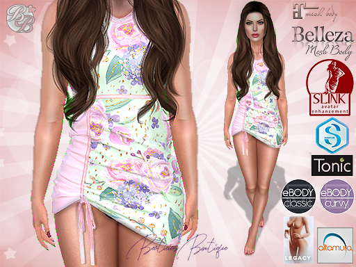 Pink Floral Beach Dress