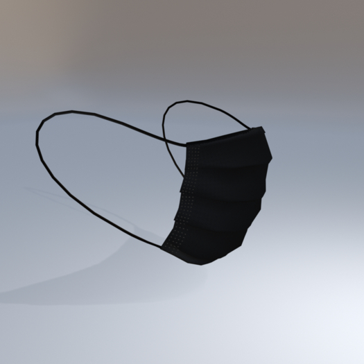 *Strela* Medicine mask simple Black