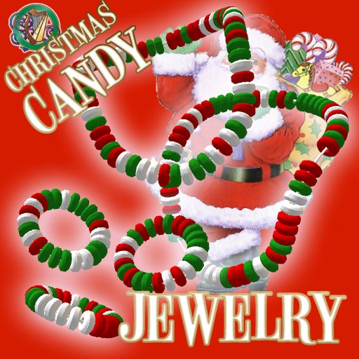 R(S)W Eatable Christmas Candy Jewelry for Kids