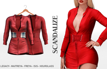 SCANDALIZE. Lairy. Red