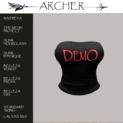 ARCHER - TUBE TOP (DEMO)