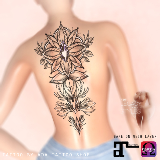 ~ADA Tattoo Shop~ Ornamental Backpiece Tattoo