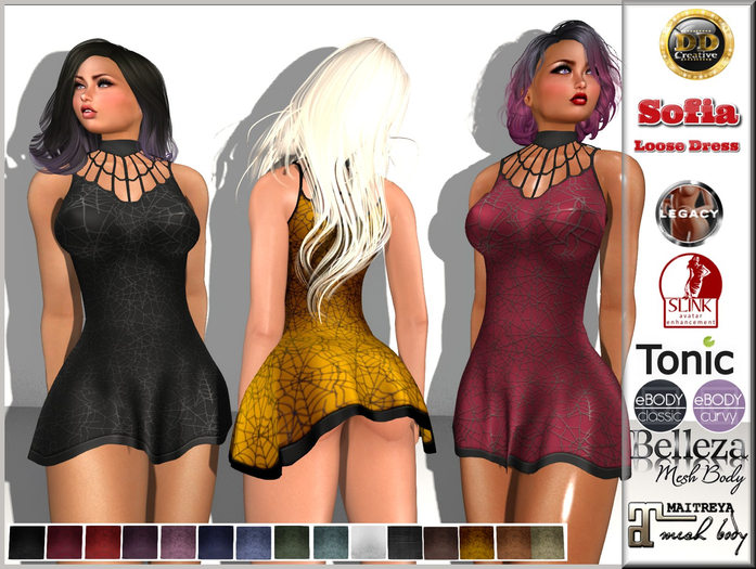 ☾ⅅⅅ☽-ڿڰۣ-ღ SOFIA Leather Loose Dress ღ-ڿڰۣ- 