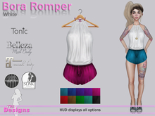 Bora Romper With Hud White
