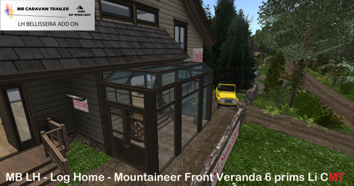 MB LH - Log Home - Mountaineer Front Veranda box