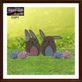 Easter - Board Bunnies in the Flowers