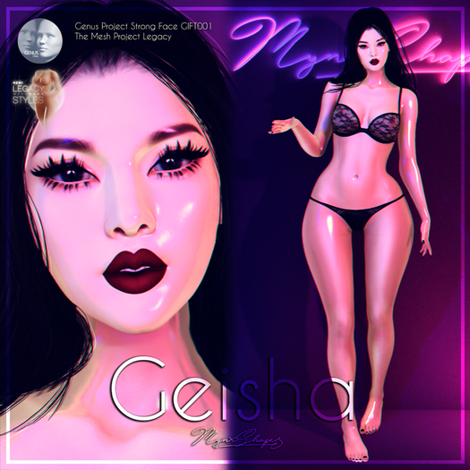 Genus Project Strong Face GIFT001 bento - Geisha shape (Add)