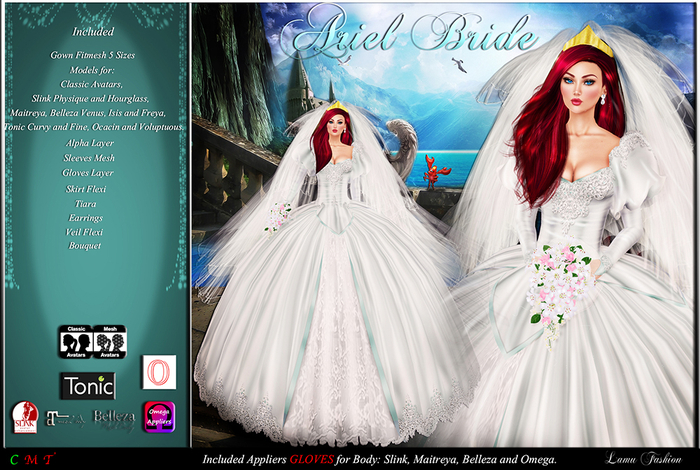 -Lamu Fashion-Gown *Ariel Bride* DEMO
