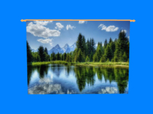 Hanging Mural-Mirror Lake