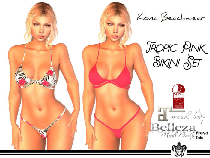 Kona Tropic Pink Bikini Set