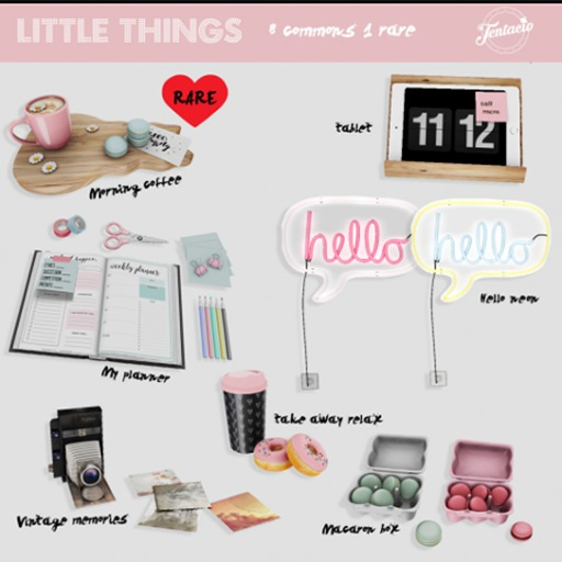 *Tentacio* Little things macaron box white