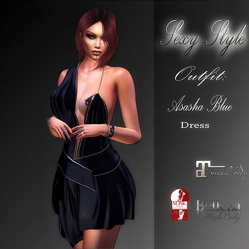 *Sexy Style* ASASHA Dress  Blue