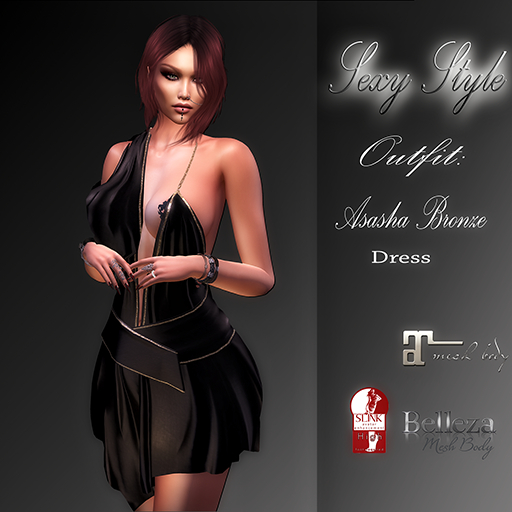*Sexy Style* ASASHA Dress Bronze
