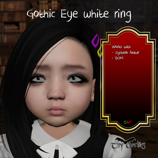 Tiny Gothics Gothic Eye White Ring
