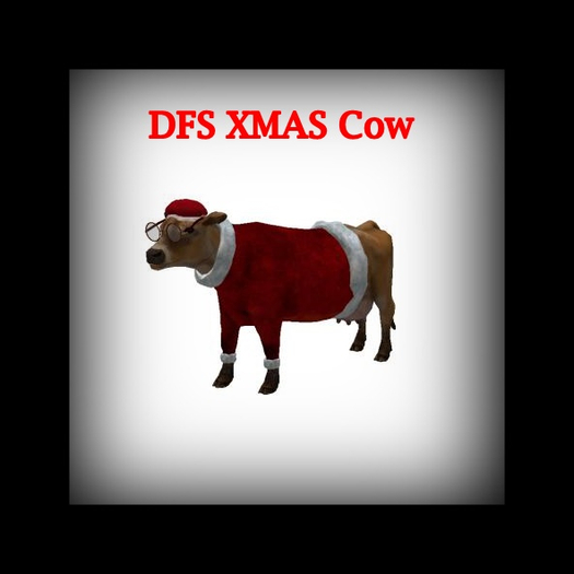 DFS TEXTURE - DFS XMAS Cow