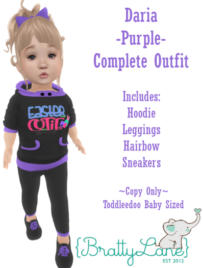 {BL}Daria Complete Outfit-Purple(Boxed)