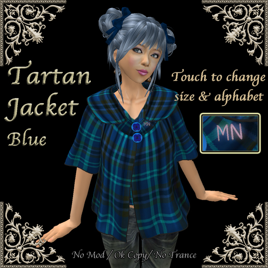 *Miroku*TartanJacket_Blue(BOX)