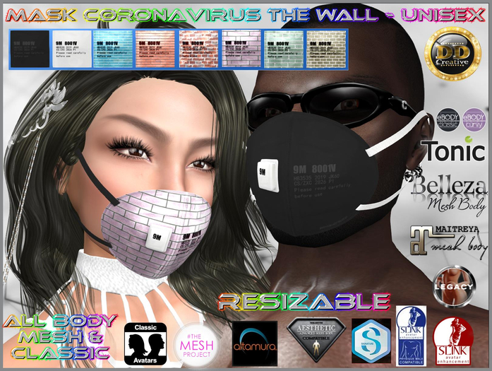 ☾ⅅⅅ☽  ☣ Mask CoronaVirus The Wall - Unisex ☣