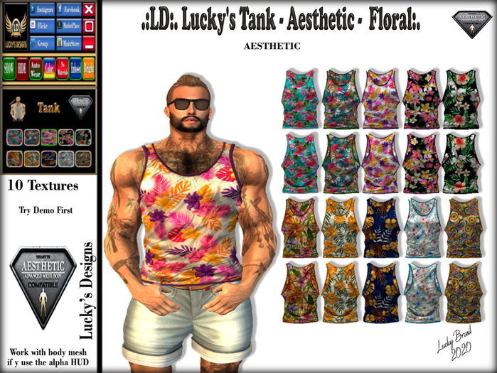 .:LD:. Lucky's Tank - Aesthetic - Floral:. 