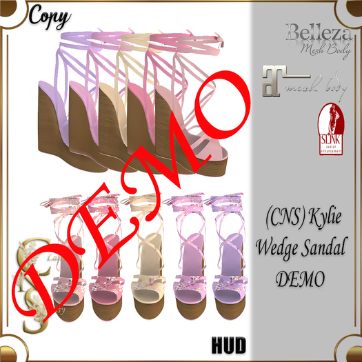 (CNS) Kylie Wedge sandals Demo