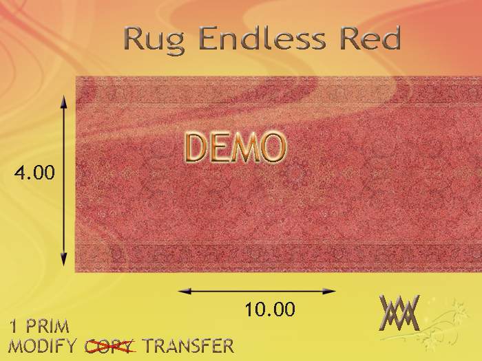 Rug Endless Red by Wild Motley