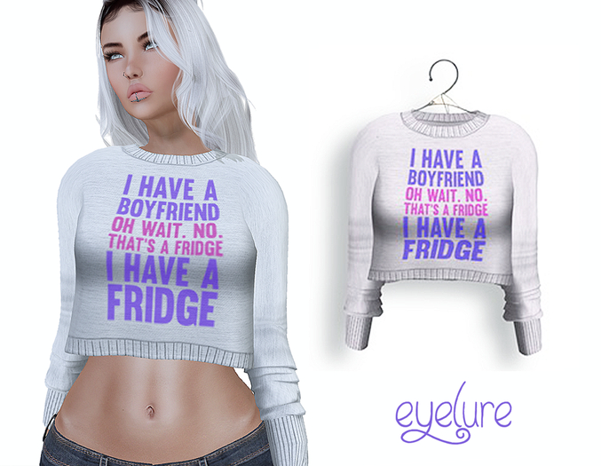 Eyelure Sweatshirt    Blue Ha Ha No