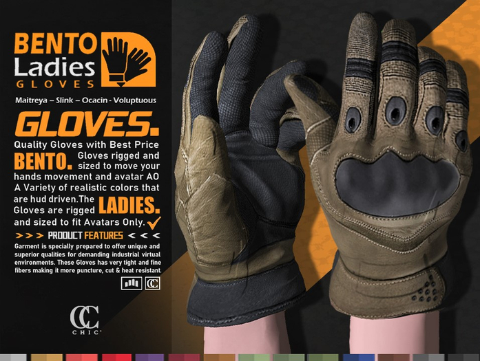 [CHIC] GLOVES LADIES COMBAT