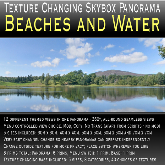 Texture Changing Skybox Panorama - Beaches and Water |Panoramic|Panoramic