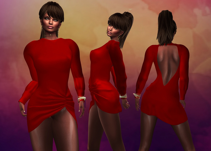 Gloria Mini Dress Red MAITREYA