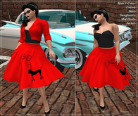 *YT* 50s Complete Outfit Black / Red