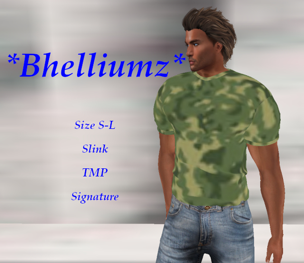 *Bhelliumz* camo shirt pack