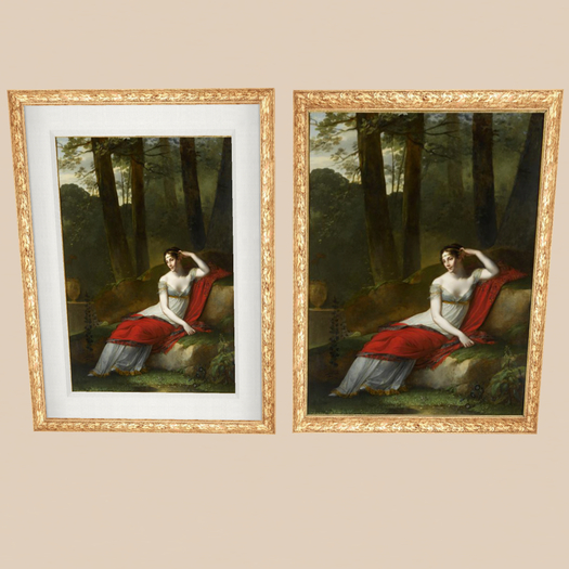 Josephine Print (gold) New Frame
