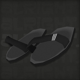 alright. dinkies flip flops / BLACK