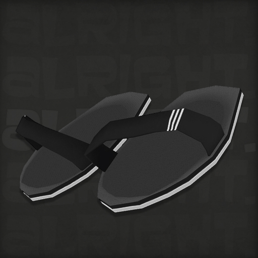 alright. dinkies flip flops / WHITE