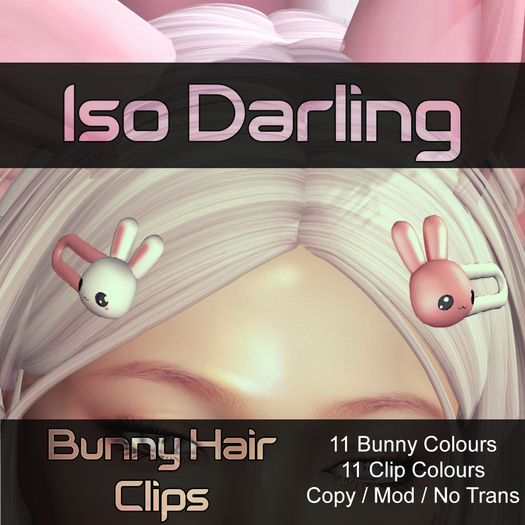 Iso Darling - Bunny Hair Clips