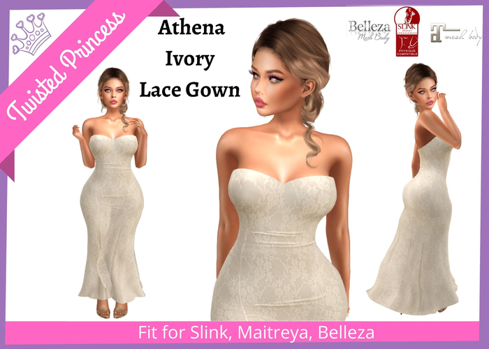 TP- Athena Ivory Lace Gown -packer