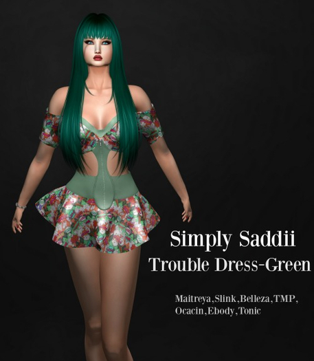 ~SS~ Trouble Dress Green