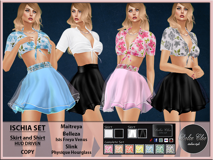 Dolce Cleo ::: Ischia Shirt and Skirt - ADD ME