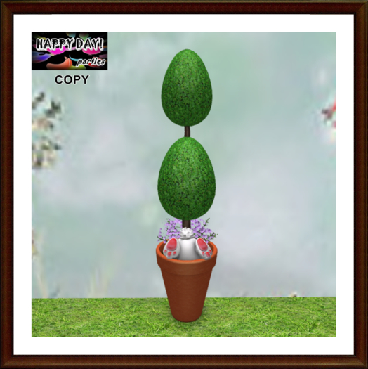 Easter - Curious Rabbit Easter Egg Topiary