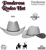 Ponderosa Rodeo Hat - Ash