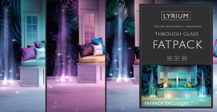 Lyrium. Through Glass Backdrops FATPACK