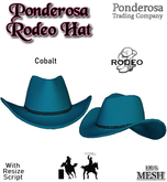 Ponderosa Rodeo Hat - Cobalt