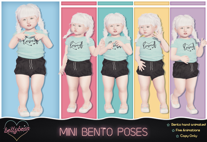 { Bellybean } Mini Bento Poses