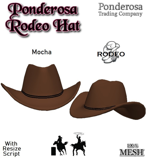 Ponderosa Rodeo Hat - Mocha