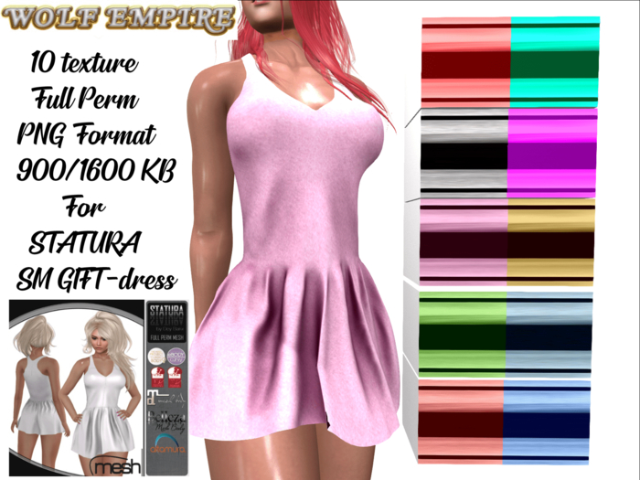 "WE" TEXTURE Full Perm for: STATURA  Gift-dress Full Perm