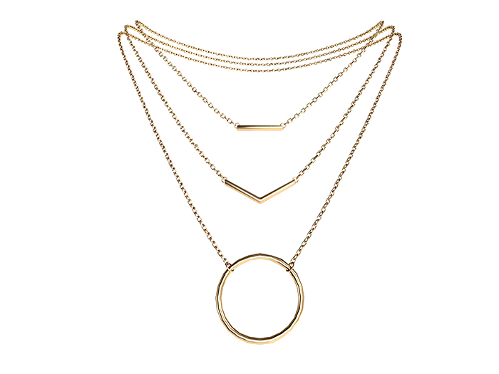 MINIMAL - ABC Necklace Gold