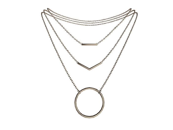 MINIMAL - ABC Necklace Bronze